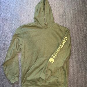 Loose-Fit, Heavyweight Carhartt Hoodie, Green